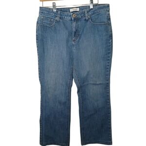 Merona Blue Jeans Straight Leg Denim Classic Women's Size 12 Country Western